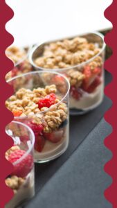 parfaits with berries