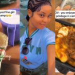 "Fine Girl Privilege": Corper Showcases Cash and Food Gifts Received at NYSC Camp